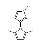 3-(2,5-dimethyl-1H-pyrrol-1-yl)-1-methyl-1H-pyrazole Structure