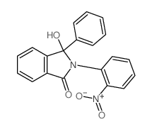 3-hydroxy-2-(2-nitrophenyl)-3-phenyl-isoindol-1-one结构式