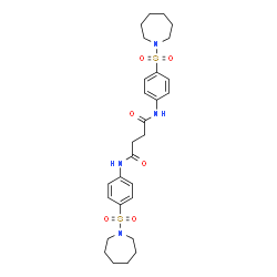 N,N'-Bis[4-(1-azepanylsulfonyl)phenyl]succinamide Structure