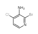 2-溴-4-氯吡啶-3-胺结构式