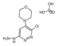 3(2H)-Pyridazinone, 6-chloro-5-(4-morpholinyl)-, hydrazone, sulfate (1 :1)结构式