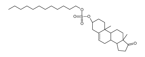 [(3S,8R,9S,10R,13S,14S)-10,13-dimethyl-17-oxo-1,2,3,4,7,8,9,11,12,14,15,16-dodecahydrocyclopenta[a]phenanthren-3-yl] dodecyl sulfate Structure