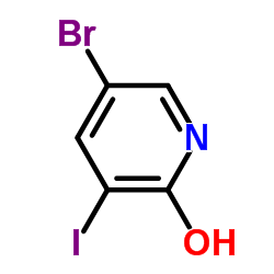 5-bromo-3-iodo-pyridin-2-ol structure