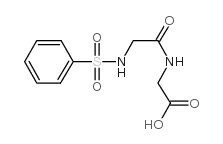 (2-苯磺酰基氨基乙酰基氨基)-乙酸结构式