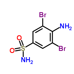4-Amino-3,5-dibromobenzenesulfonamide Structure