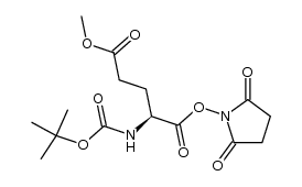 (S)-1-(2,5-dioxopyrrolidin-1-yl) 5-methyl 2-((tert-butoxycarbonyl)amino)pentanedioate结构式