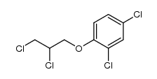 1,3-dichloro-2-(2,4-dichlorophenoxy)propane结构式