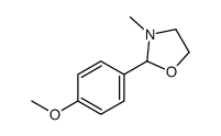 2-(4-methoxyphenyl)-3-methyl-1,3-oxazolidine结构式