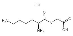 H-Lys-Gly-OH · HCl Structure