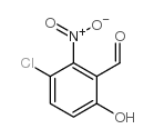 3-氯-6-羟基-2-硝基苯甲醛结构式