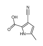 3-氰基-5-甲基-吡咯-2-羧酸结构式