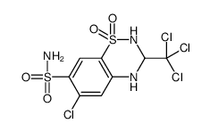 6-chloro-1,1-dioxo-3-(trichloromethyl)-3,4-dihydro-2H-1λ6,2,4-benzothiadiazine-7-sulfonamide Structure