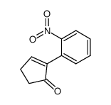 2-(2-nitrophenyl)-2-cyclopenten-1-one结构式