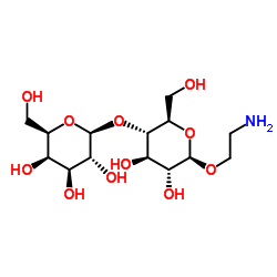 2-Aminoethyl 4-O-β-D-galactopyranosyl-β-D-glucopyranoside Structure