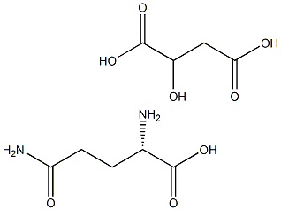 L-Glutamine malate Structure