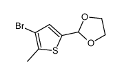 2-(4-溴-5-甲基-2-噻吩基)-1,3-二噁烷结构式