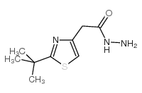 (2-叔丁基噻唑-4-基)乙酸肼结构式
