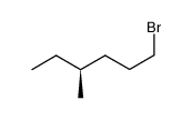 (S)-(+)-1-BROMO-4-METHYLHEXANE结构式