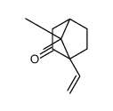 (1R,4S)-4-ethenyl-7,7-dimethylbicyclo[2.2.1]heptan-3-one结构式