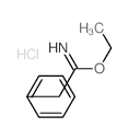 Benzeneethanimidicacid, ethyl ester, hydrochloride (1:1) structure
