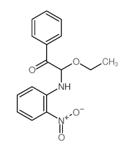 α-乙氧基-α-[(2-硝基苯基)氨基]苯乙酮结构式