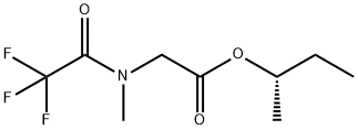 N-Methyl-N-trifluoroacetylglycine (S)-1-methylpropyl ester结构式