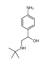 1-(4-氨基苯基)-2-(叔丁基氨基)乙醇结构式