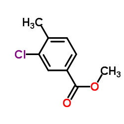 3-氯-4-甲基苯甲酸甲酯结构式