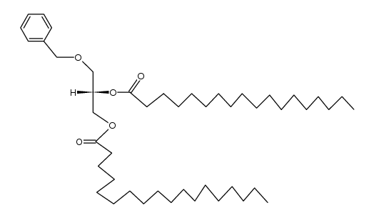[S,(+)]-3-O-Benzyl-1-O,2-O-distearoyl-L-glycerol Structure