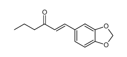 1-(1,3-Benzodioxol-5-yl)-1-hexen-3-one结构式