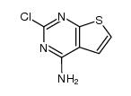2-chloro-thieno[2,3-d]pyrimidin-4-ylamine结构式