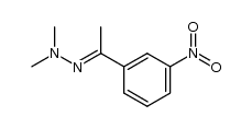 m-Nitroacetophenone N,N-dimethylhydrazone结构式