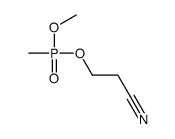3-[methoxy(methyl)phosphoryl]oxypropanenitrile结构式