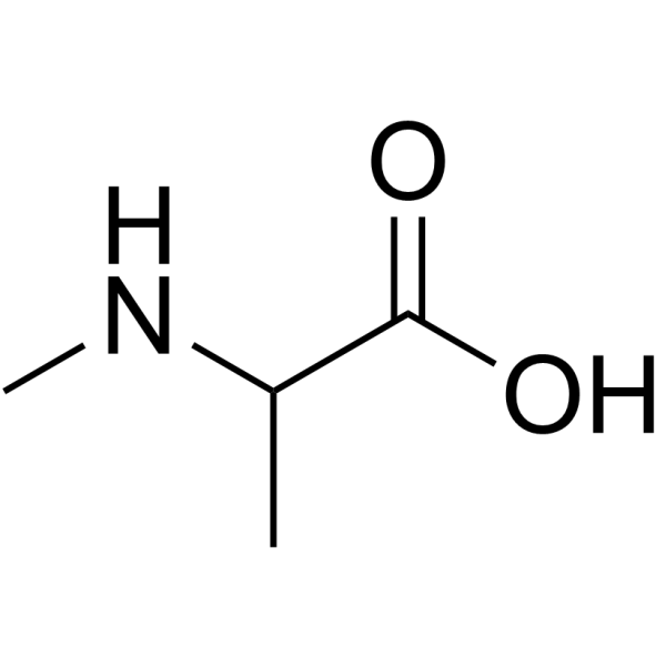 N-甲基-DL-丙氨酸结构式