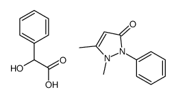1,5-dimethyl-2-phenylpyrazol-3-one,2-hydroxy-2-phenylacetic acid Structure