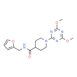 4-Piperidinecarboxamide,1-(4,6-dimethoxy-1,3,5-triazin-2-yl)-N-(2-furanylmethyl)-(9CI)结构式