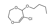 5-butoxy-6-chloro-3,5-dihydro-2H-1,4-dioxepine Structure