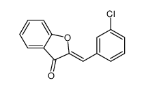 2-[(3-chlorophenyl)methylidene]-1-benzofuran-3-one结构式