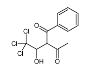 1-phenyl-2-(2,2,2-trichloro-1-hydroxyethyl)butane-1,3-dione结构式