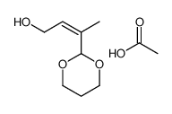 acetic acid,3-(1,3-dioxan-2-yl)but-2-en-1-ol Structure