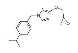 3-(oxiran-2-ylmethoxy)-1-[(4-propan-2-ylphenyl)methyl]pyrazole Structure
