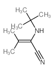 2-Butenenitrile,2-[(1,1-dimethylethyl)amino]-3-methyl- Structure