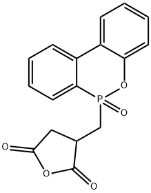 二氢-3-[(6-氧化物-6H-二苯并[C,E][1,2]氧杂磷杂己环-6-基)甲基]-2,5-呋喃二酮结构式