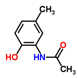 2-Acetamido-4-methyl phenol structure