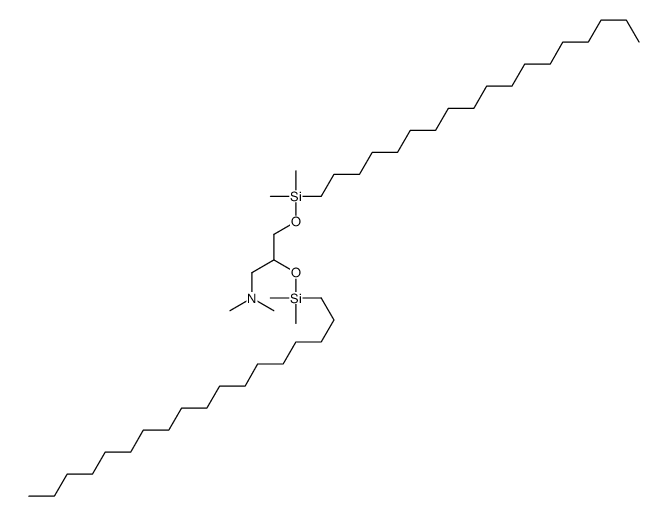 2,3-bis[[dimethyl(octadecyl)silyl]oxy]-N,N-dimethylpropan-1-amine结构式