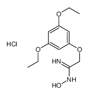 2-(3,5-diethoxyphenoxy)-N'-hydroxyethanimidamide,hydrochloride Structure