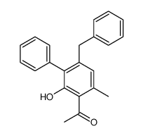 1-(4-benzyl-2-hydroxy-6-methyl-3-phenylphenyl)ethanone Structure