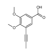 3,4-dimethoxy-5-prop-1-ynylbenzoic acid结构式