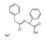 sodium,(2R)-2-phenyl-2-[(2-phenylacetyl)amino]acetate Structure