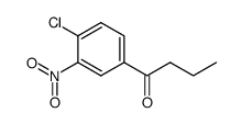 4-n-butanoyl-2-nitrochlorobenzene Structure